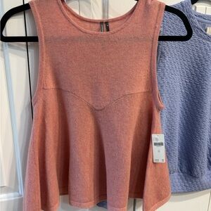 Sleeveless Pink Cashmere Top